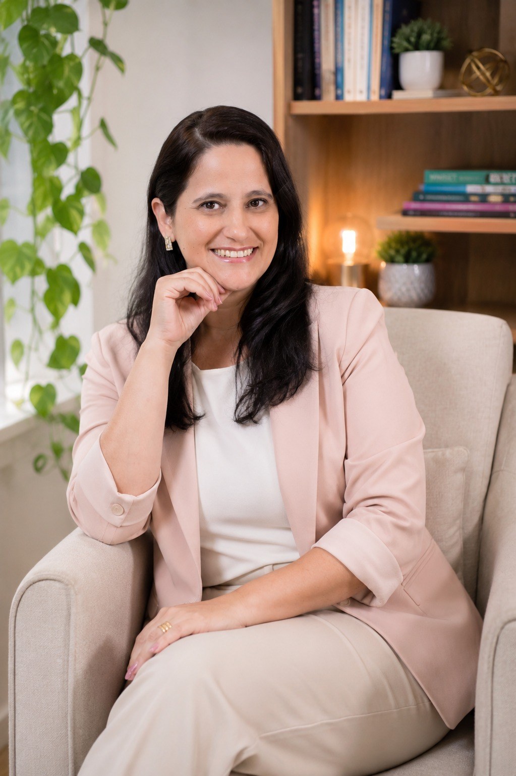 Karol Francioni em atendimento
